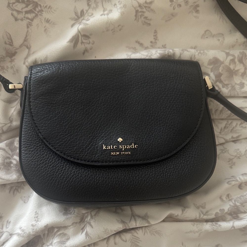 Kate Spade Black Pebbled Leather Crossbody Bag